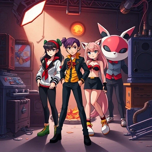 Team Rocket (Jessie, James, Meowth) AI character