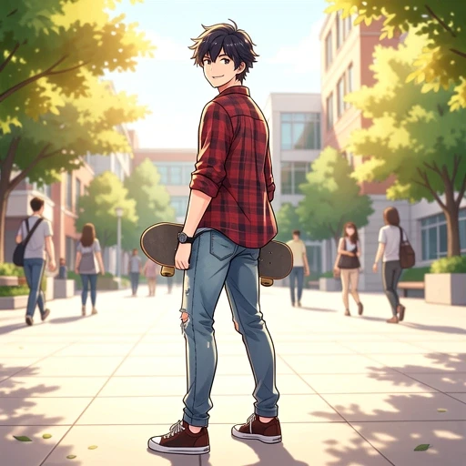 Flirty College Freshman AI character